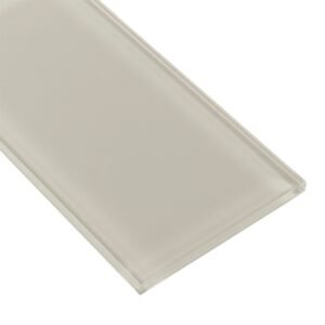 Elida Ceramica Beige 4-in x 8-in Glossy Glass Subway Wall Tile (0.21-sq ft Piece)