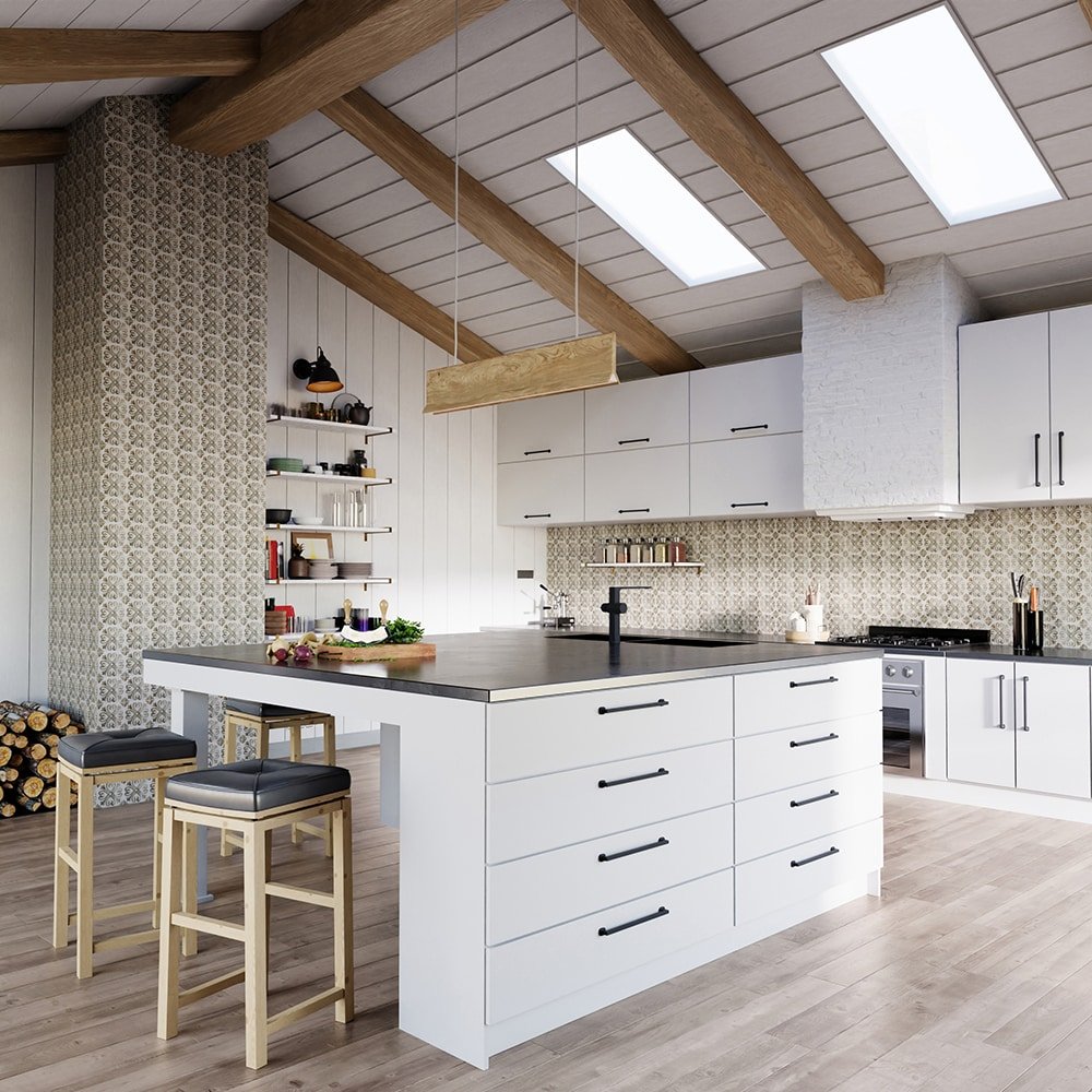 Boutique Ceramic Timberland Deco 6-in x 6-in Matte Porcelain Floor and Wall Tile (0.238-sq ft Piece) - Image 4