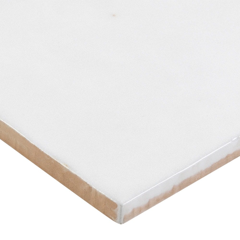 Boutique Zellige Cream 5-in x 5-in Glazed Ceramic Floor and Wall Tile (0.181-sq ft Piece) - Image 3