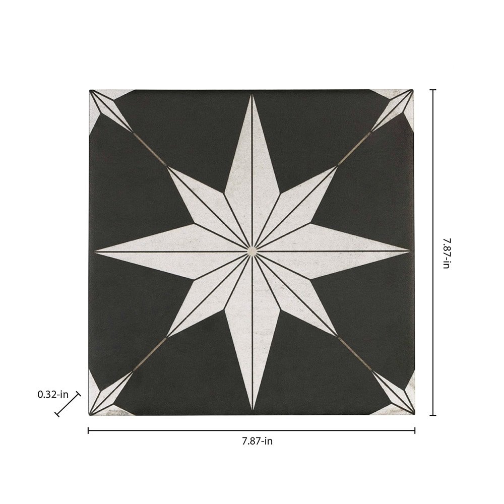 Origin 21 Astro Max Star 8-in x 8-in Matte Porcelain Floor and Wall Tile (0.43-sq ft Piece) - Image 3