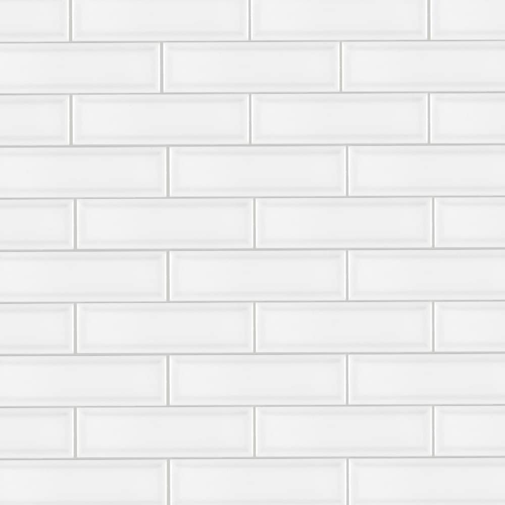 Boutique Ceramic Boutique White 3-in x 9-in Glazed Ceramic Subway Wall Tile (0.18-sq ft Piece)