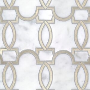 Peel&Stick Tile Stonewood Point Beige Matte Metal Diamond Mosaic Wall Tile (1.052-sq ft Piece)