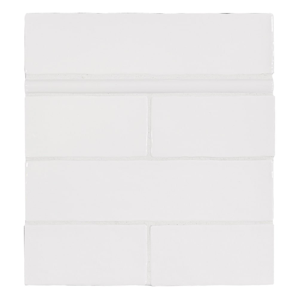 Peel&Stick Mosaics Cararra connection white and gray 14-in x 14-in Glossy Metal Multi-shaped Mosaic Wall Tile (0.968-sq ft Piece)