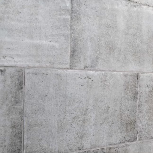 Elida Ceramica Aged Concrete 6-in x 12-in Glazed Porcelain Wall Tile (0.48-sq ft Piece)