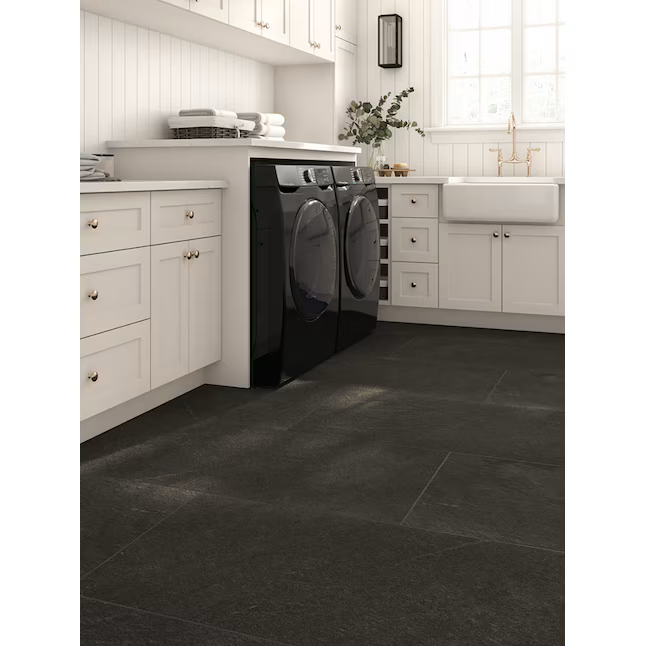 Elida Ceramica Midnight Sea 24-in x 48-in Matte Porcelain Cement look Floor and Wall Tile (7.75-sq ft Piece) - Image 3