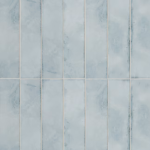 Boutique Ceramic Stone Hearth Sky Blue 3-in x 12-in Glossy Ceramic Subway Wall Tile (0.242-sq ft Piece)