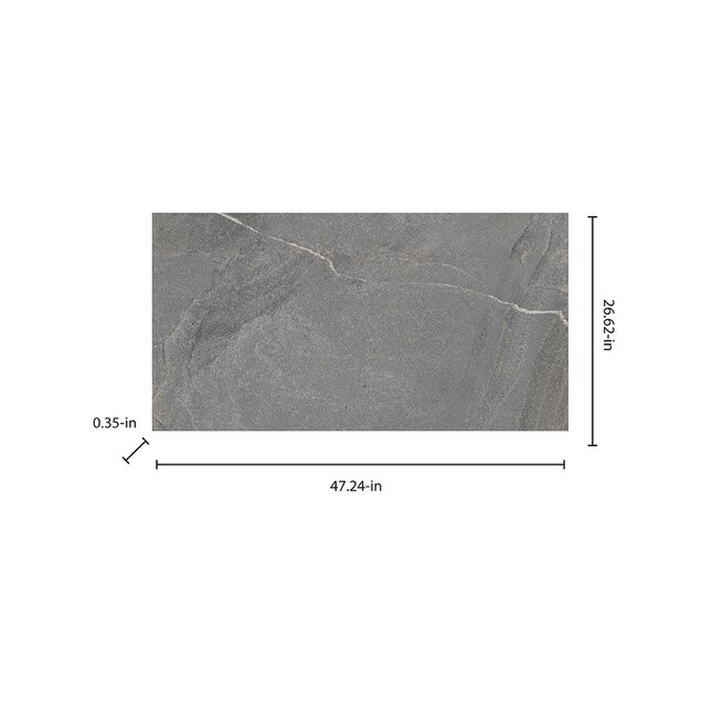 Elida Ceramica Stone Shadow 24-in x 48-in Matte Porcelain Floor and Wall Tile (7.75-sq ft Piece) - Image 5