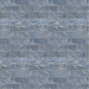 Elida Ceramica Blue 12-in x 12-in Glossy Glass Subway Mosaic Wall Tile (1.06-sq ft Piece)