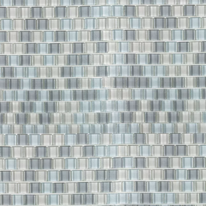 Elida Ceramica Beach Glass Blue 12-in x 12-in Glossy Glass Patterned Mosaic Wall Tile (0.968-sq ft / Piece)