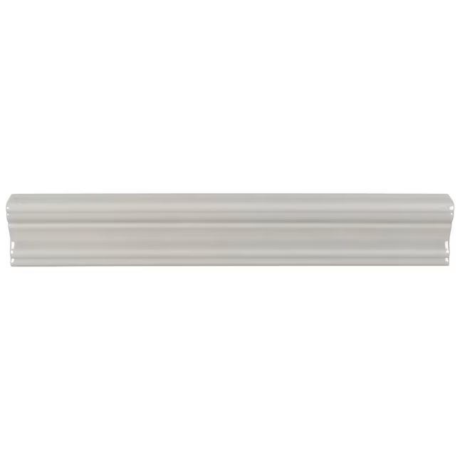 Boutique Ceramic Crafted Silver Crown Moulding 2-in x 12-in Glazed Ceramic Wall Tile (0.16-sq ft / Piece)